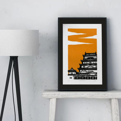 linogravure-fukuyama-japon-orange-1