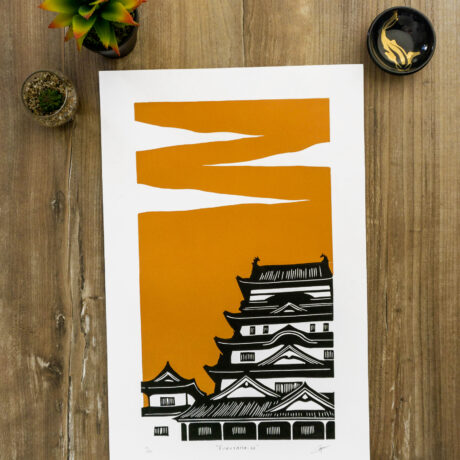 linogravure-fukuyama-japon-orange-2