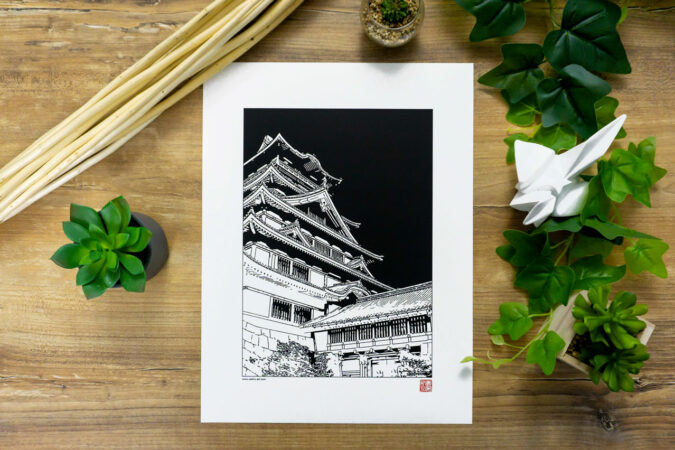 poster chateau japonais