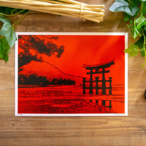 poster reproduction tableau miyajima